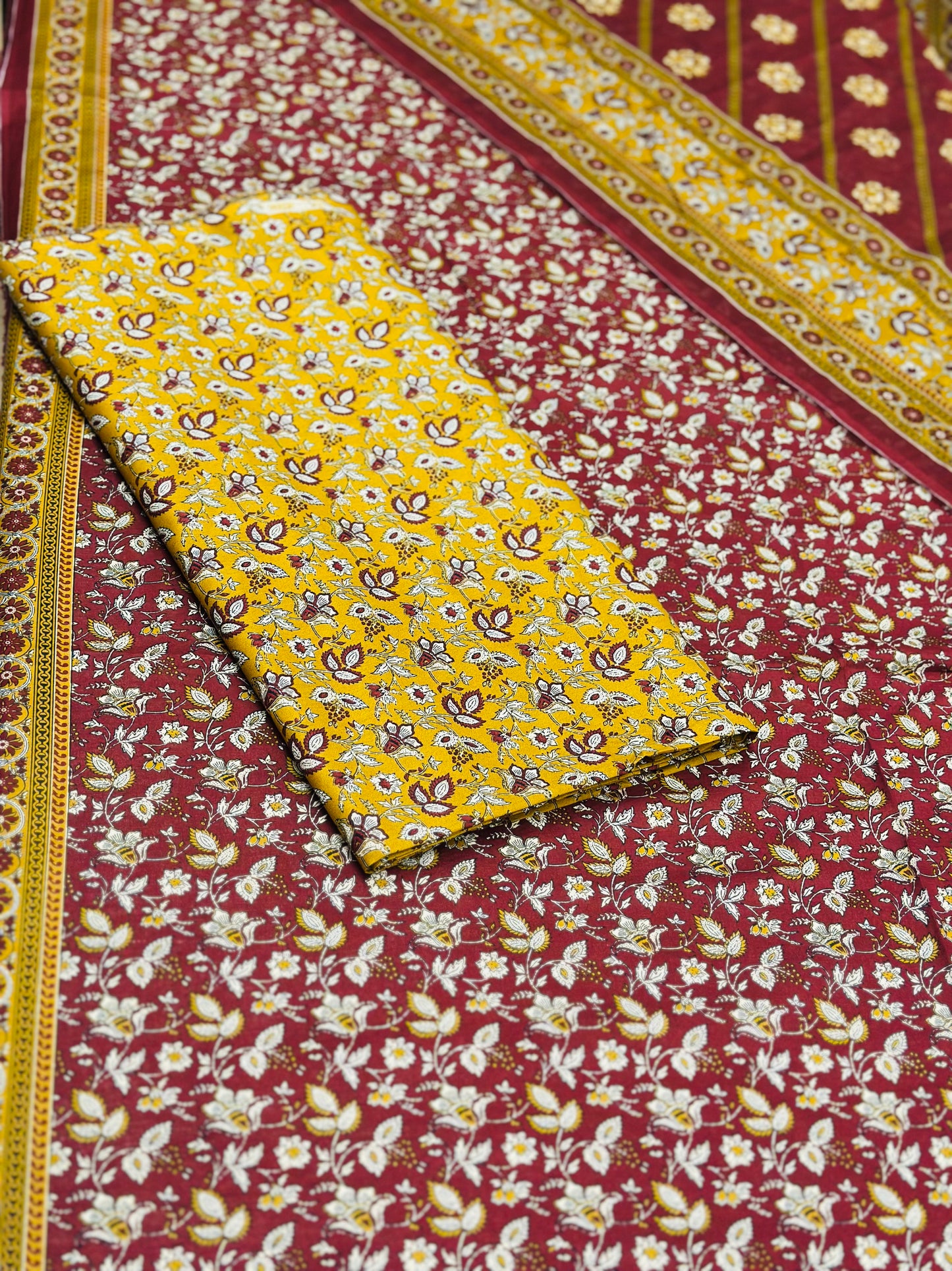 BINSAEED PRINTED LAWN 3-PIECE