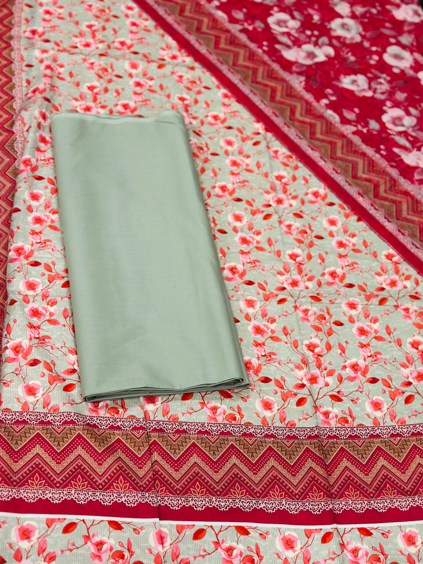 BINSAEED PRINTED LAWN 3-PIECE